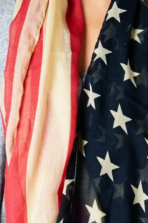 American Flag Infinity Scarf