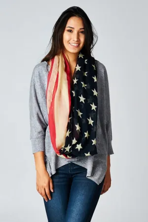American Flag Infinity Scarf