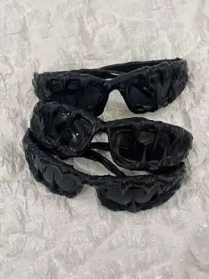 Avant-garde Designer Obsidian Sunglasses