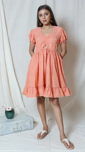 Blush knot dress