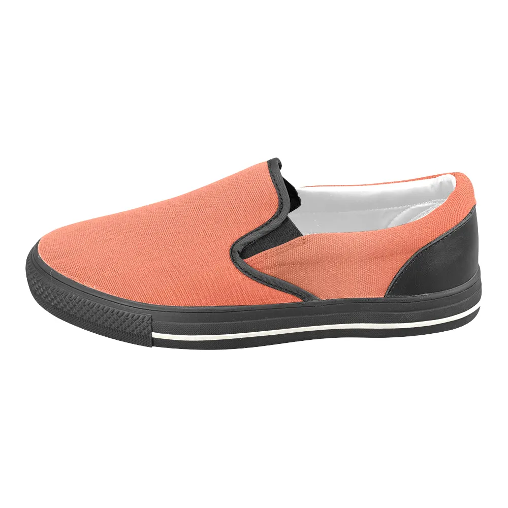 Buy Kids's Cantaloupe Solids Print Canvas Slip-on Shoes at TFS