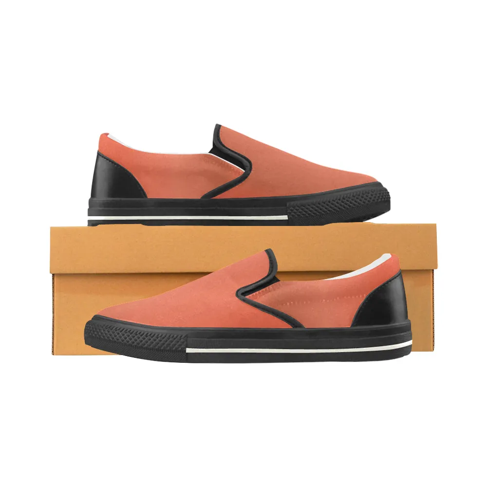 Buy Kids's Cantaloupe Solids Print Canvas Slip-on Shoes at TFS