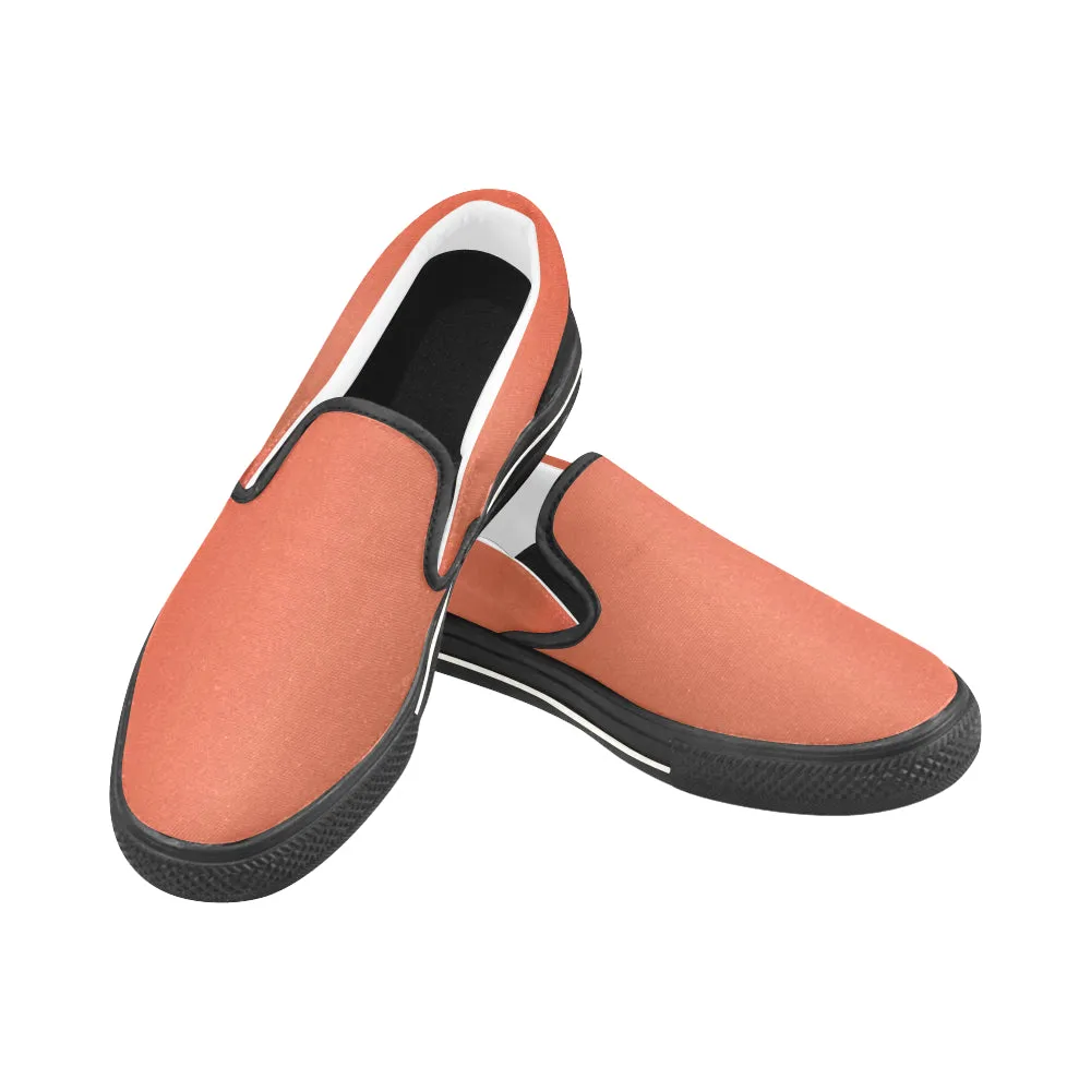 Buy Kids's Cantaloupe Solids Print Canvas Slip-on Shoes at TFS