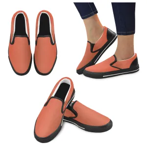 Buy Kids's Cantaloupe Solids Print Canvas Slip-on Shoes at TFS