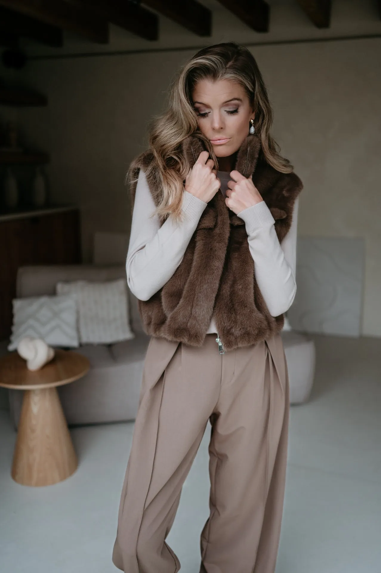Ciale gilet I Taupe