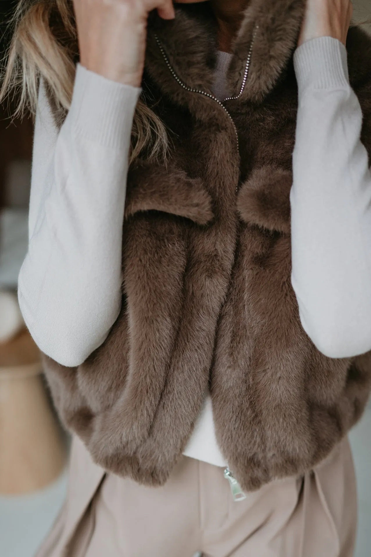 Ciale gilet I Taupe