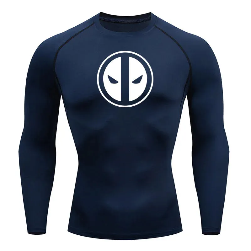 Deadpool Long Sleave Compression Shirt