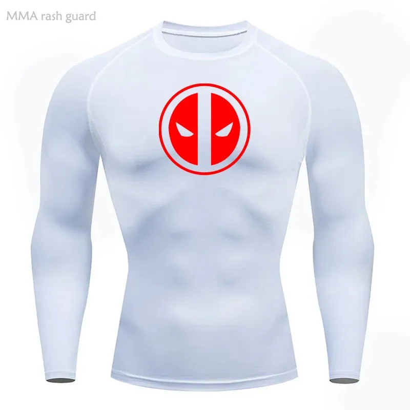 Deadpool Long Sleave Compression Shirt