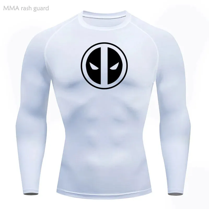 Deadpool Long Sleave Compression Shirt