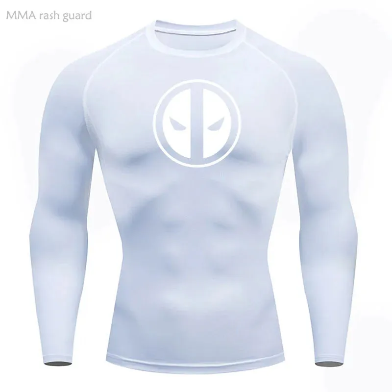 Deadpool Long Sleave Compression Shirt