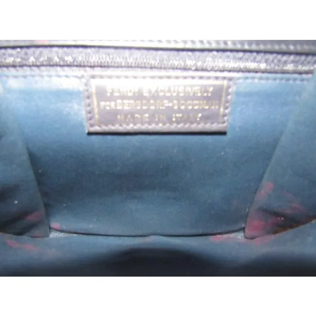 Fendi Vintage Pursesdesigner Purses Blue Lacquered Or Patent Leather Cross Body Bag