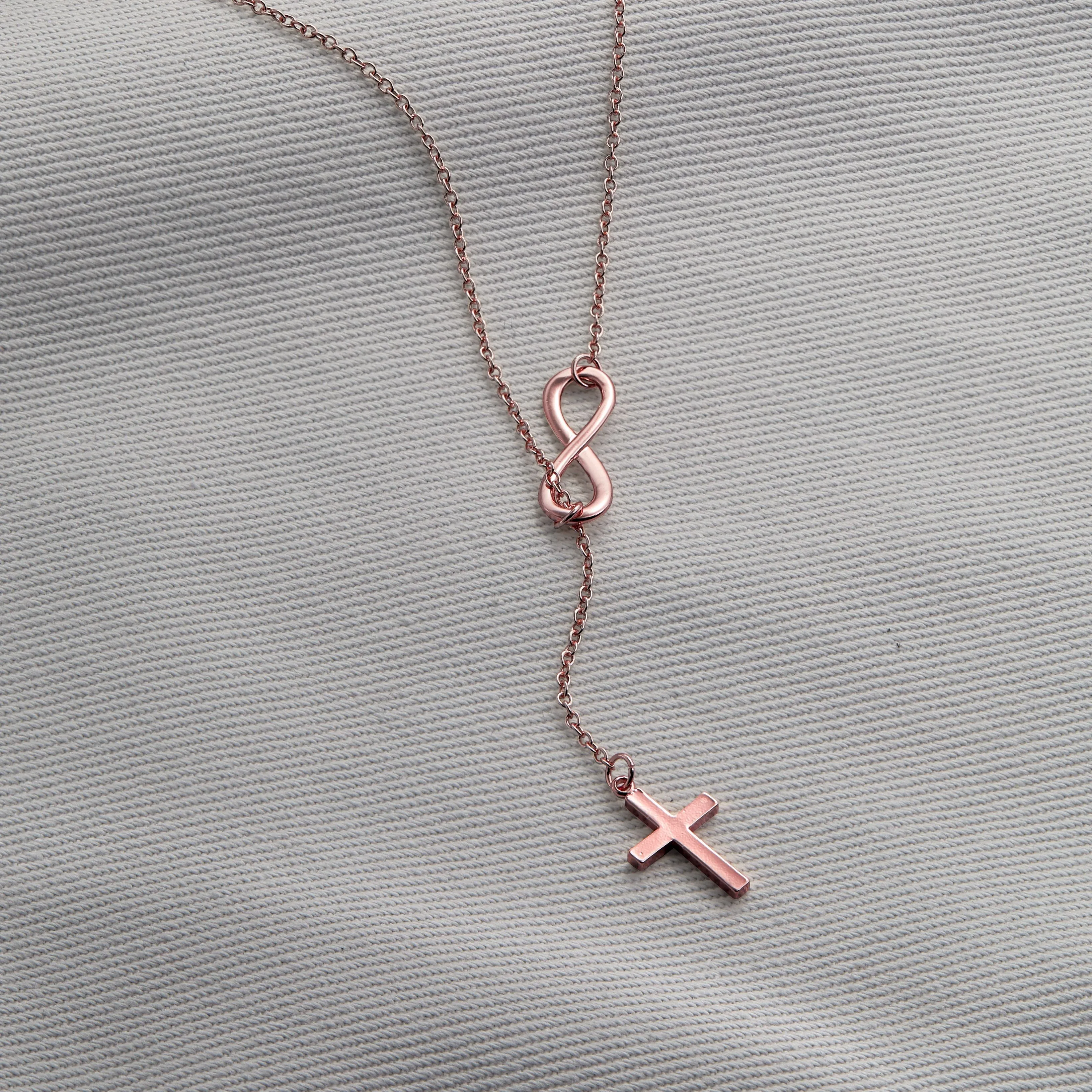 Free Gift - Cross and Infinity Necklace
