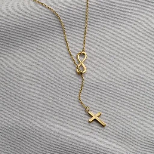 Free Gift - Cross and Infinity Necklace