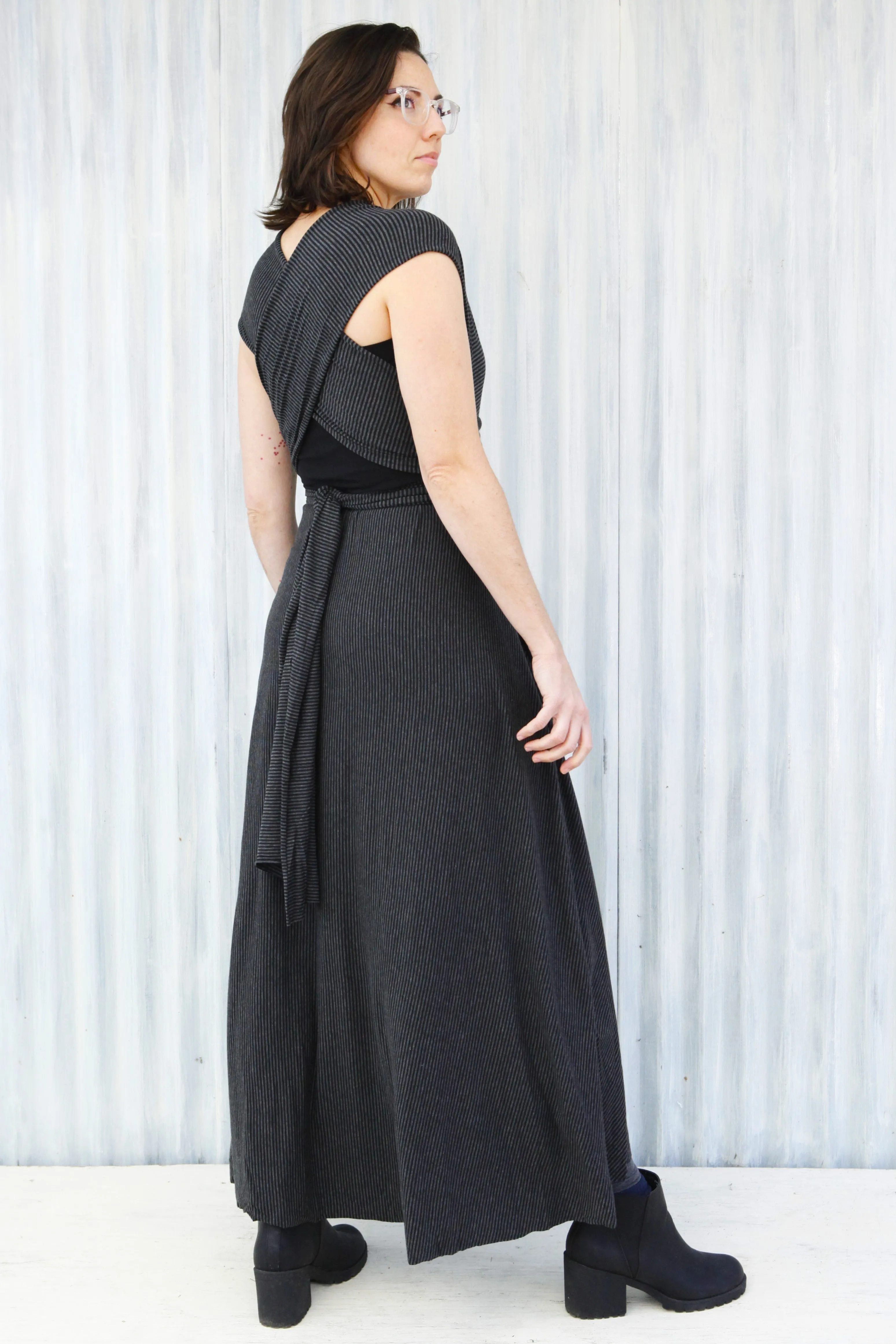Granite Stripe Infinity Dress
