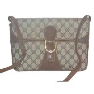 Gucci Horsebit Clutch Guccissima Print Two Way Style Brown Gg Leather Shoulder Bag