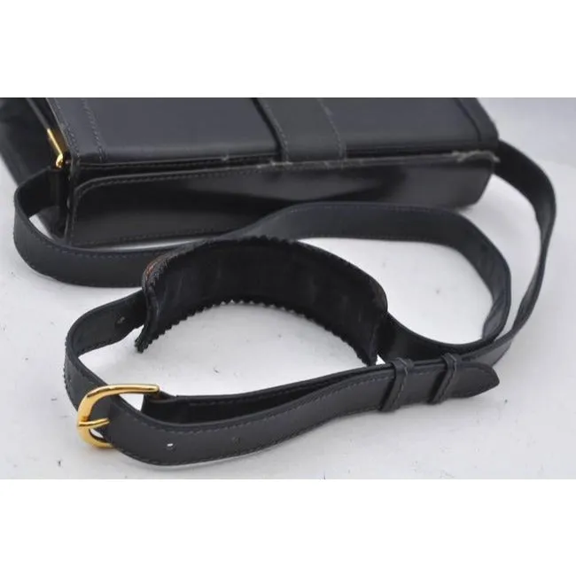 Gucci Jackie W Buckle Hardware Navy Leathergold Satchel