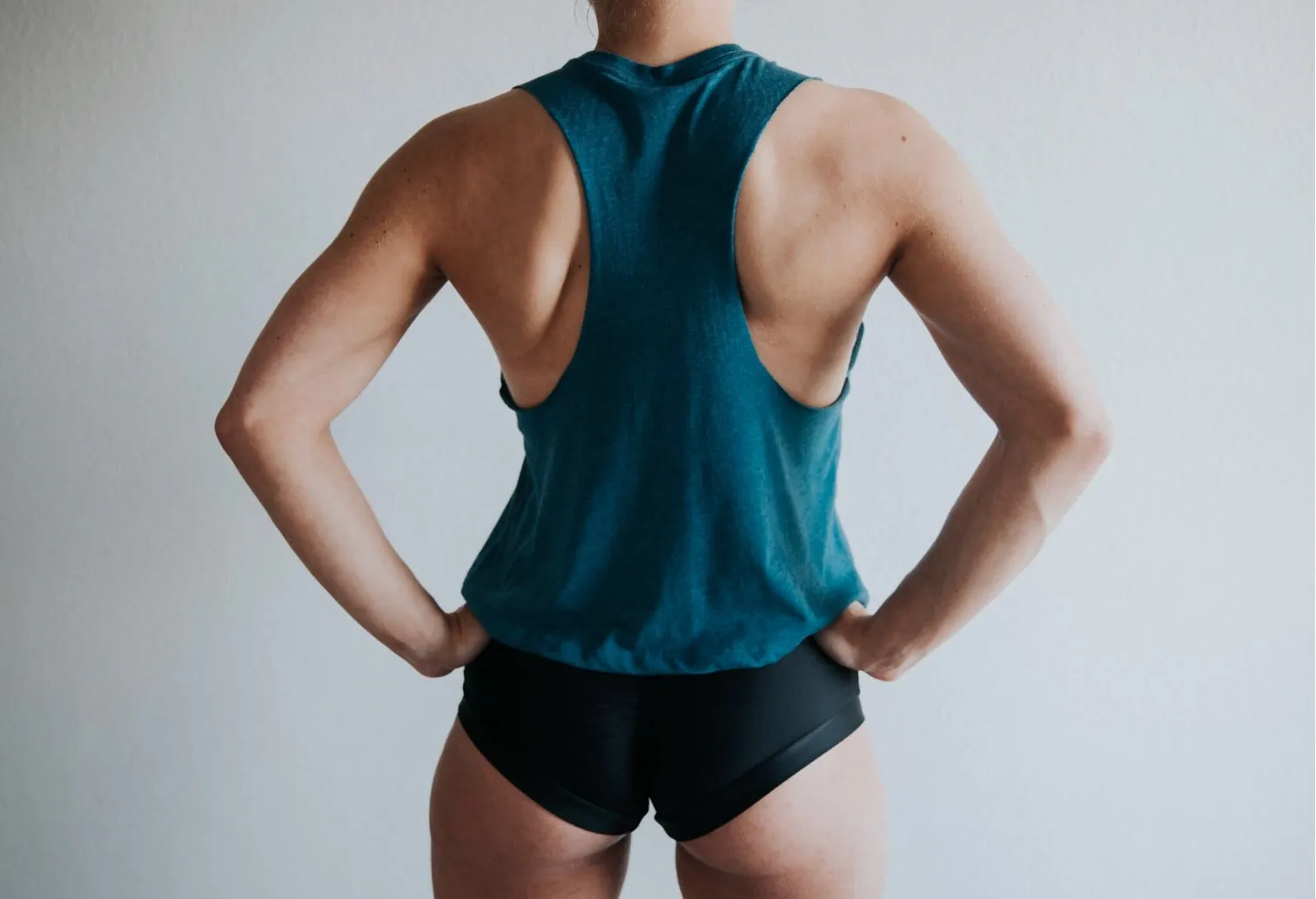 Here For The Kips Cropped Racerback
