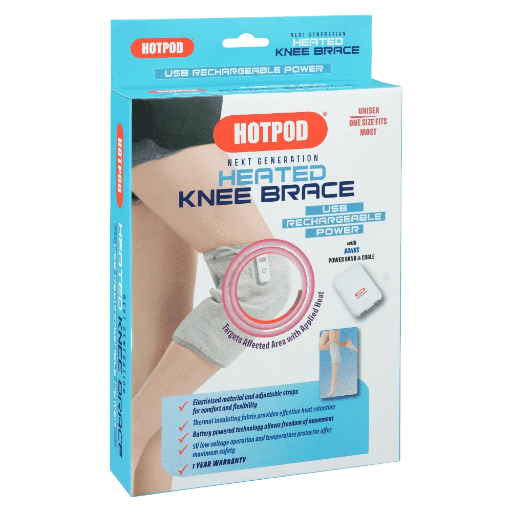 HOTPOD Heated Knee Brace Pain Relief Arthritis Joint Pain Support