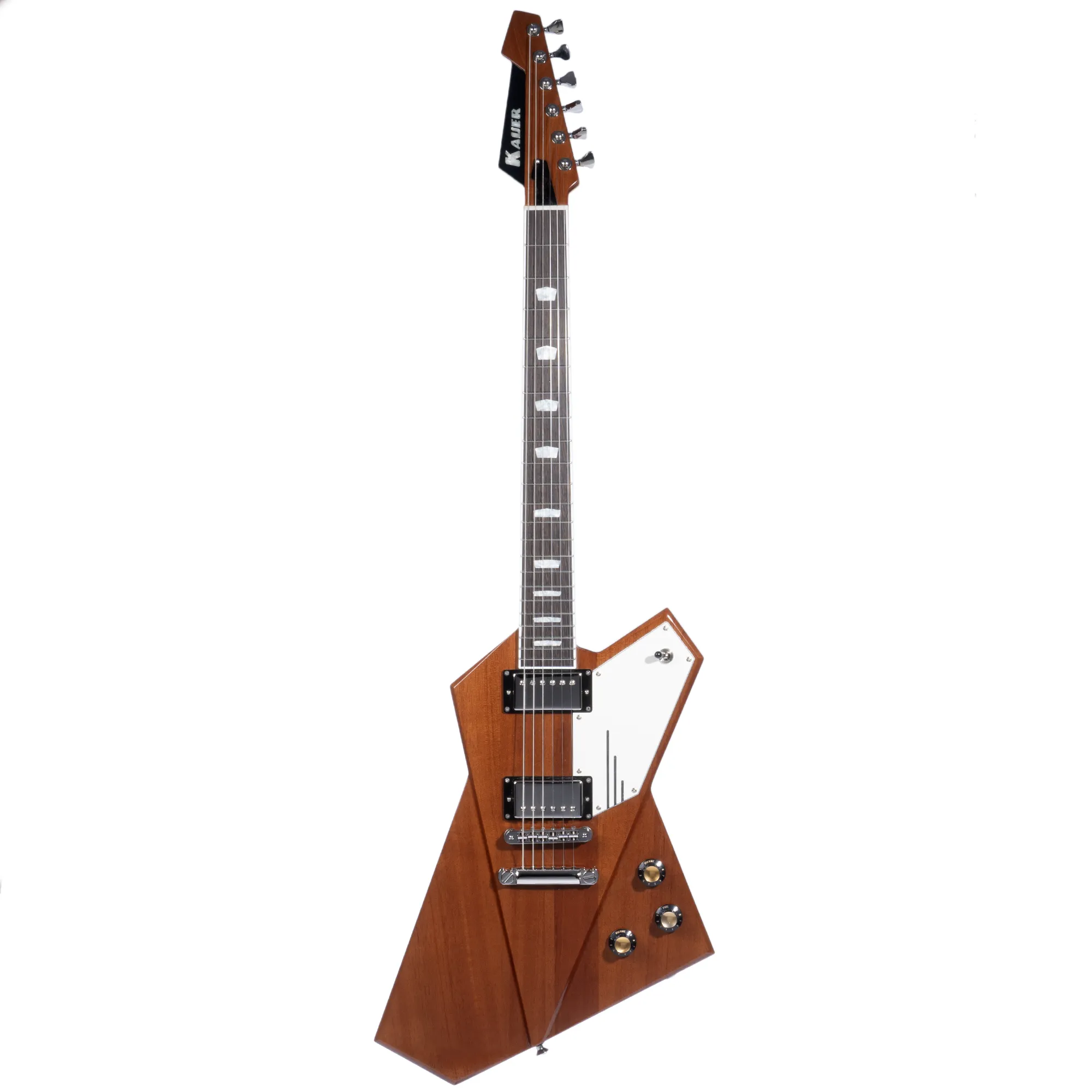Kauer Gripen Electric Guitar, Brown Mahogany, Lollar Imperial Humbuckers w/Mono Bag