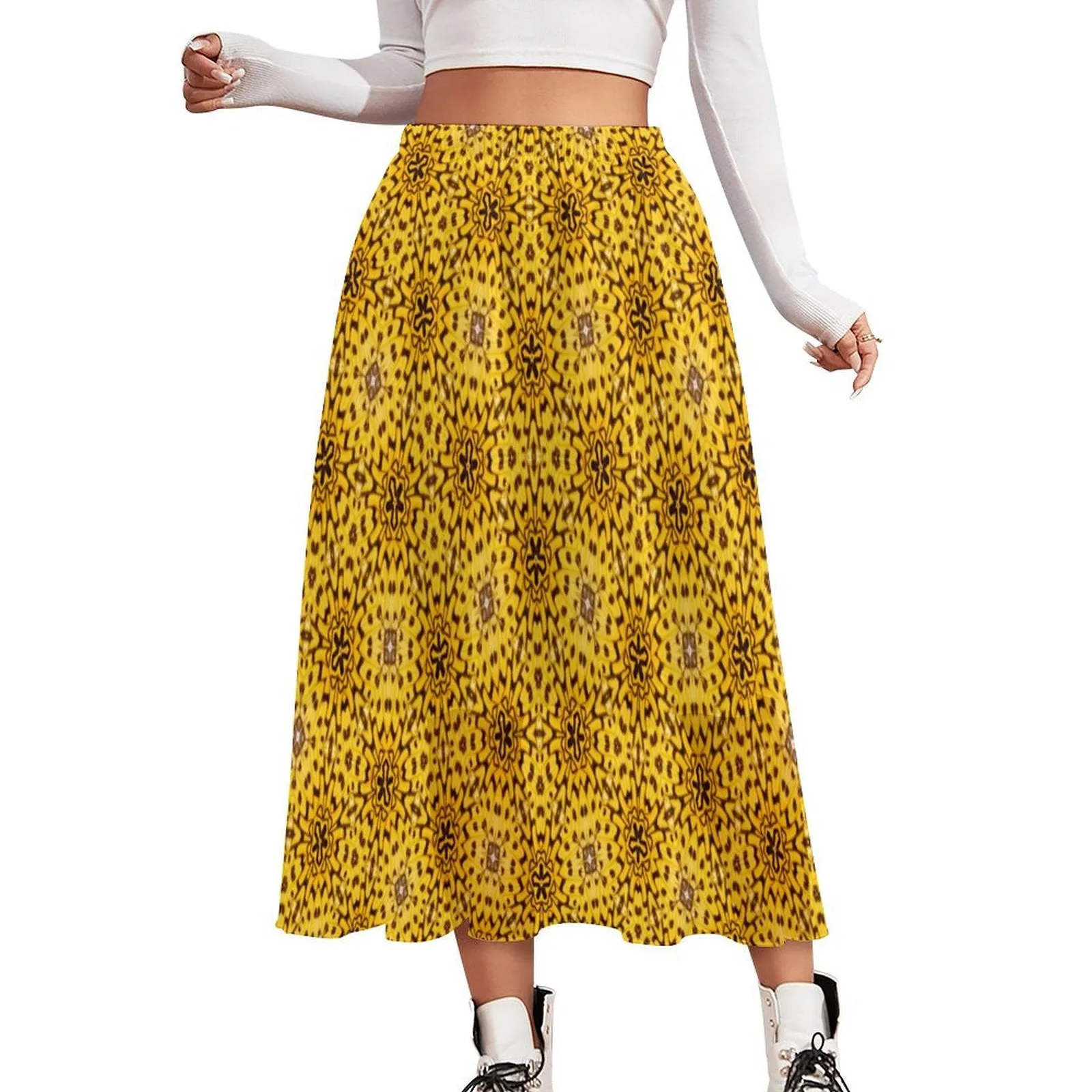 Layered Chiffon Skirt Butterfly