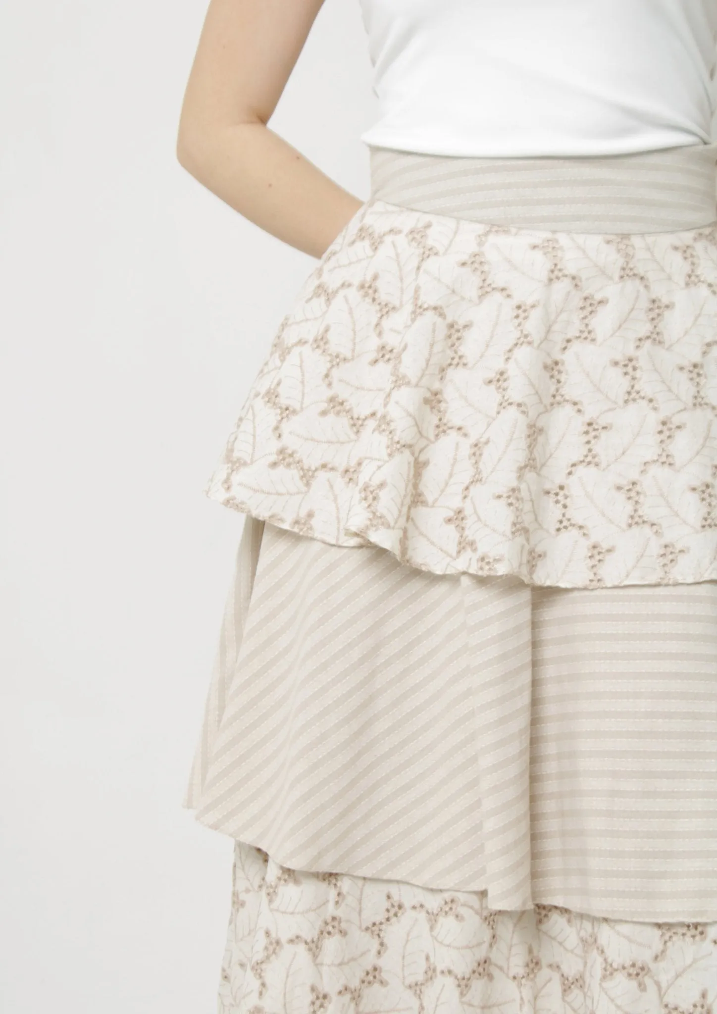 Maxi Layered Skirt Sewing Pattern [Daphne Skirt]