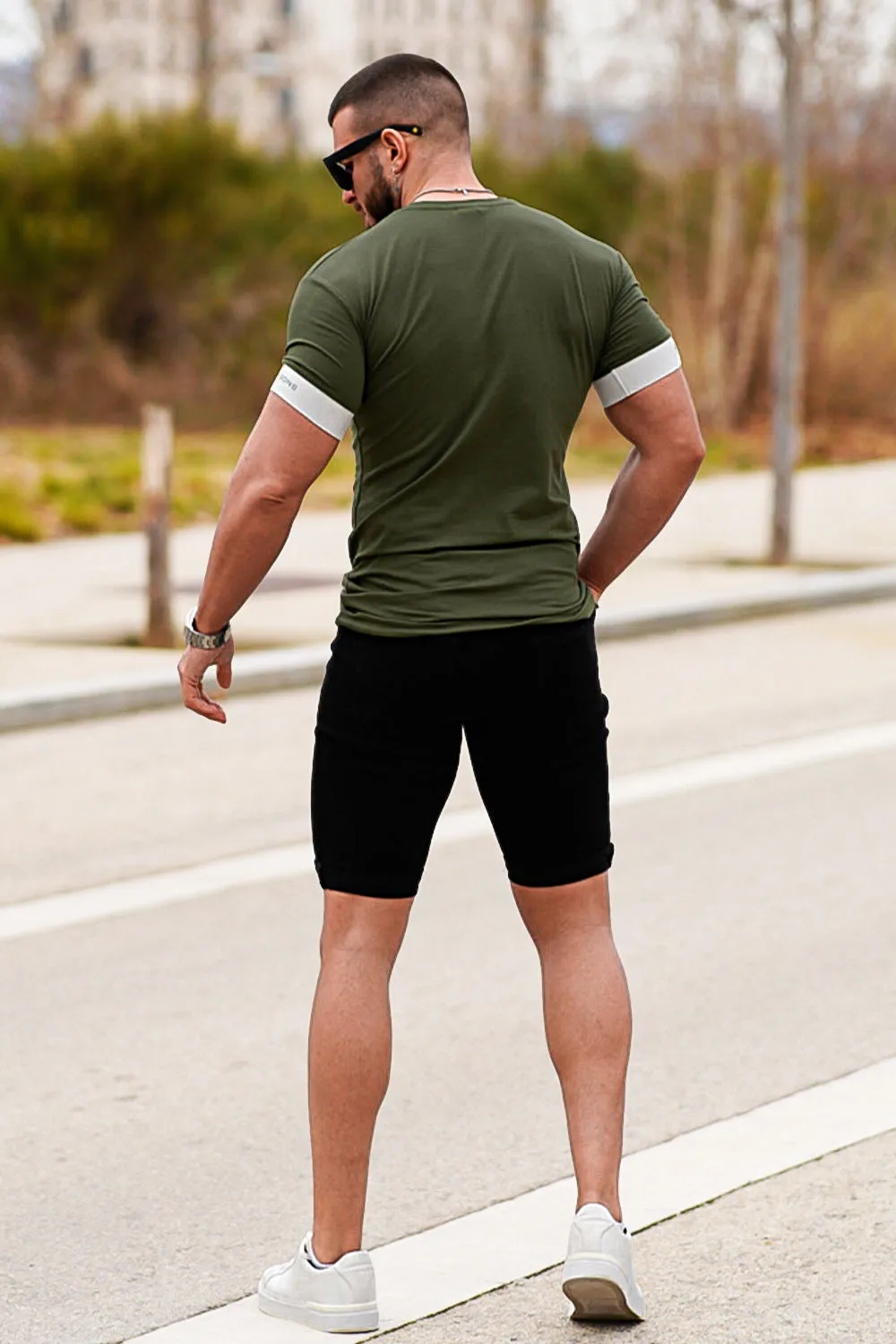 Men's Black Jean Short