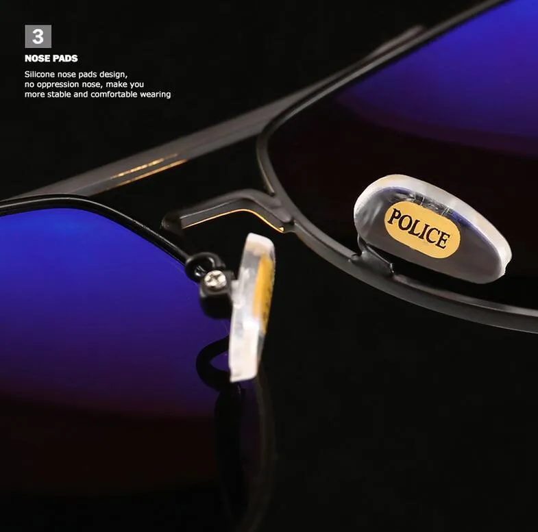 Men's Polarized Police  Sunglasses With Box