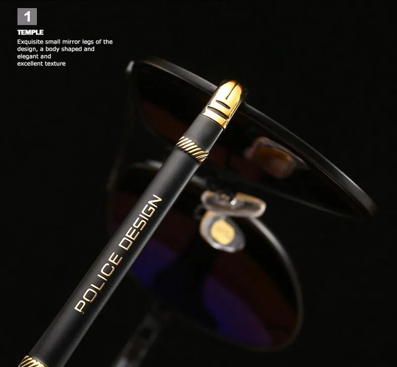 Men's Polarized Police  Sunglasses With Box
