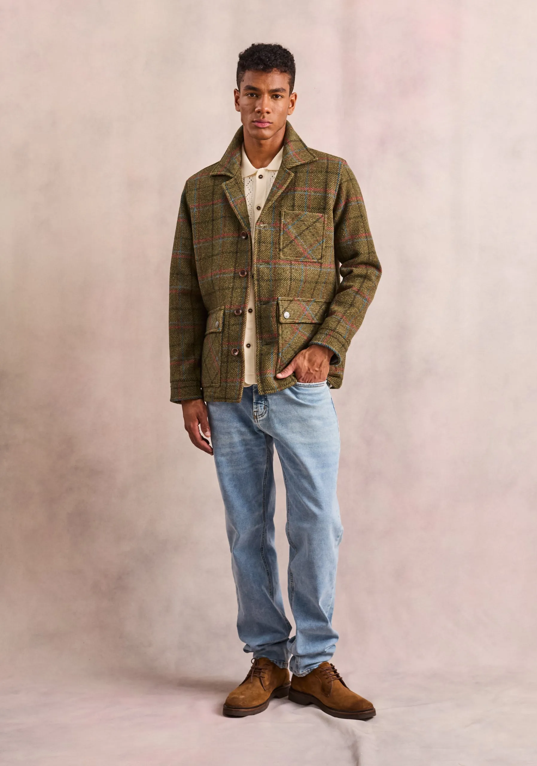 Newport Green Plaid Jacket