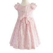 Pink Seersucker Toddler Dress