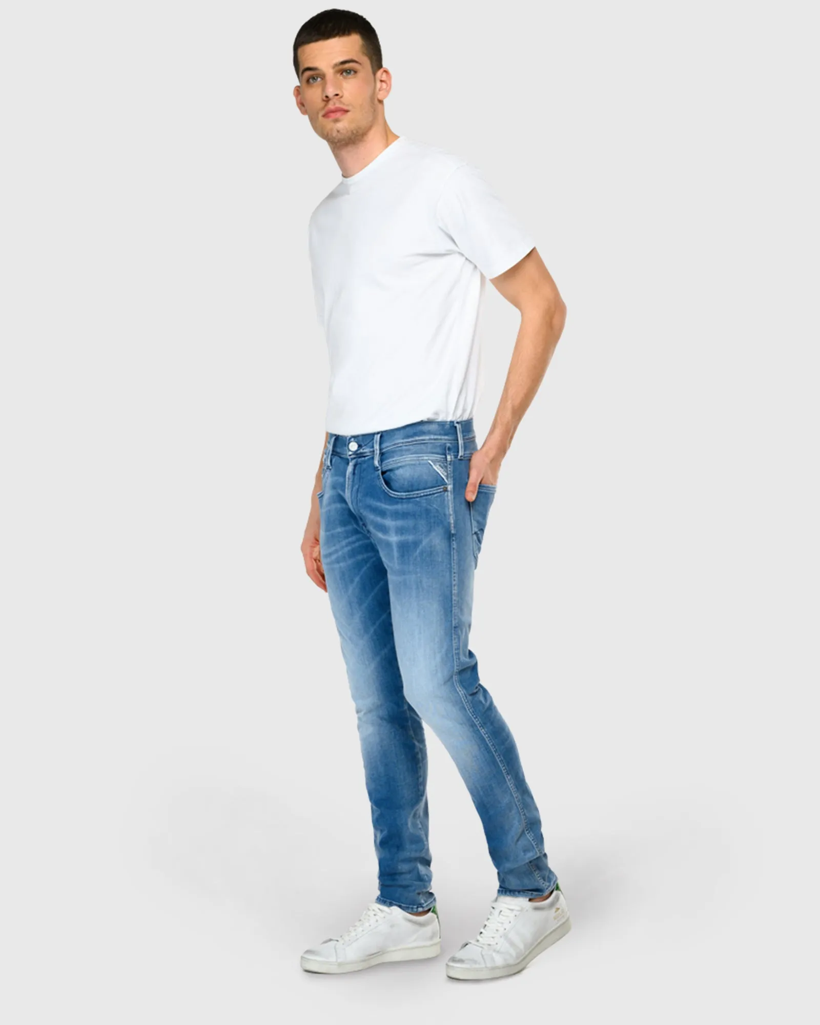 REPLAY RW16661M914Y BLUE ANBASS HYPERFLEX JEANS