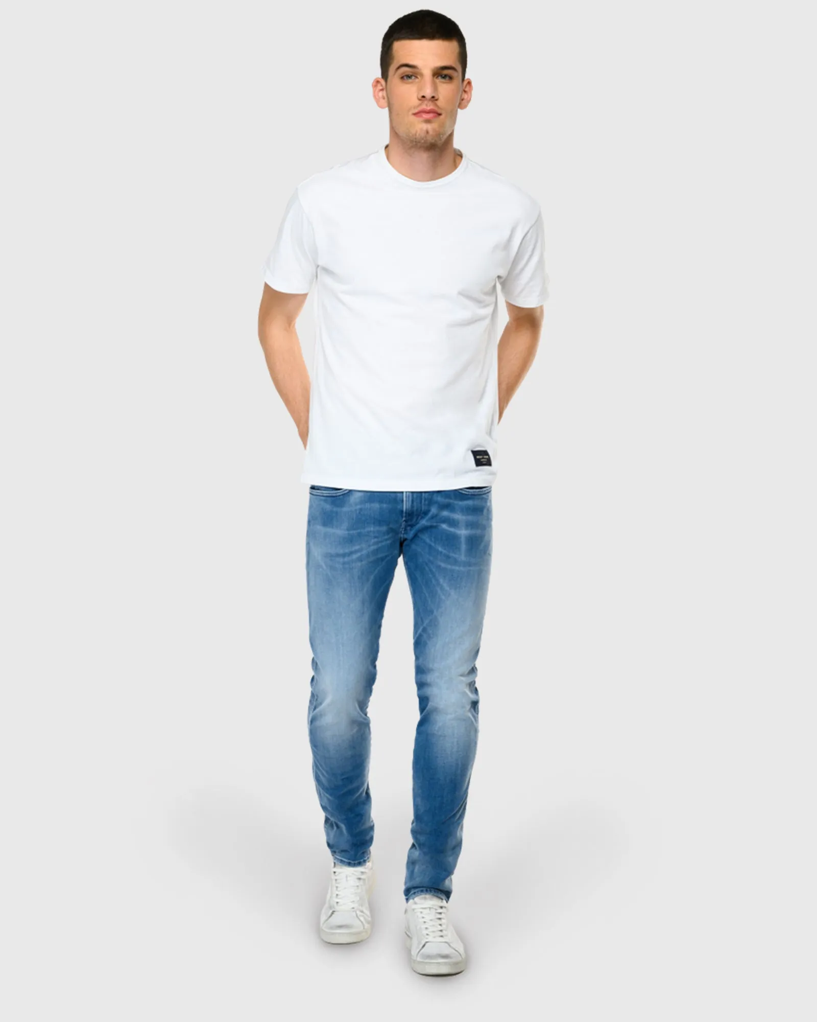 REPLAY RW16661M914Y BLUE ANBASS HYPERFLEX JEANS