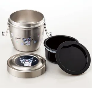 Sanrio Kuromi Stainless Vacuum Insulated Lunch box 600ml Skater Japan