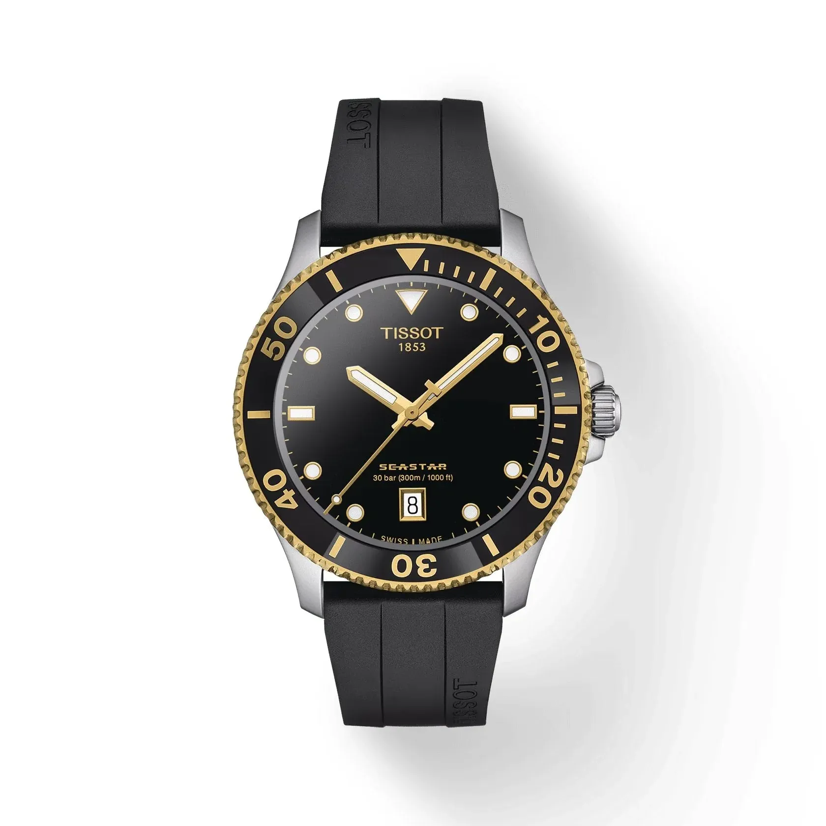 Seastar 1000 40MM Black/Yellow Rubber