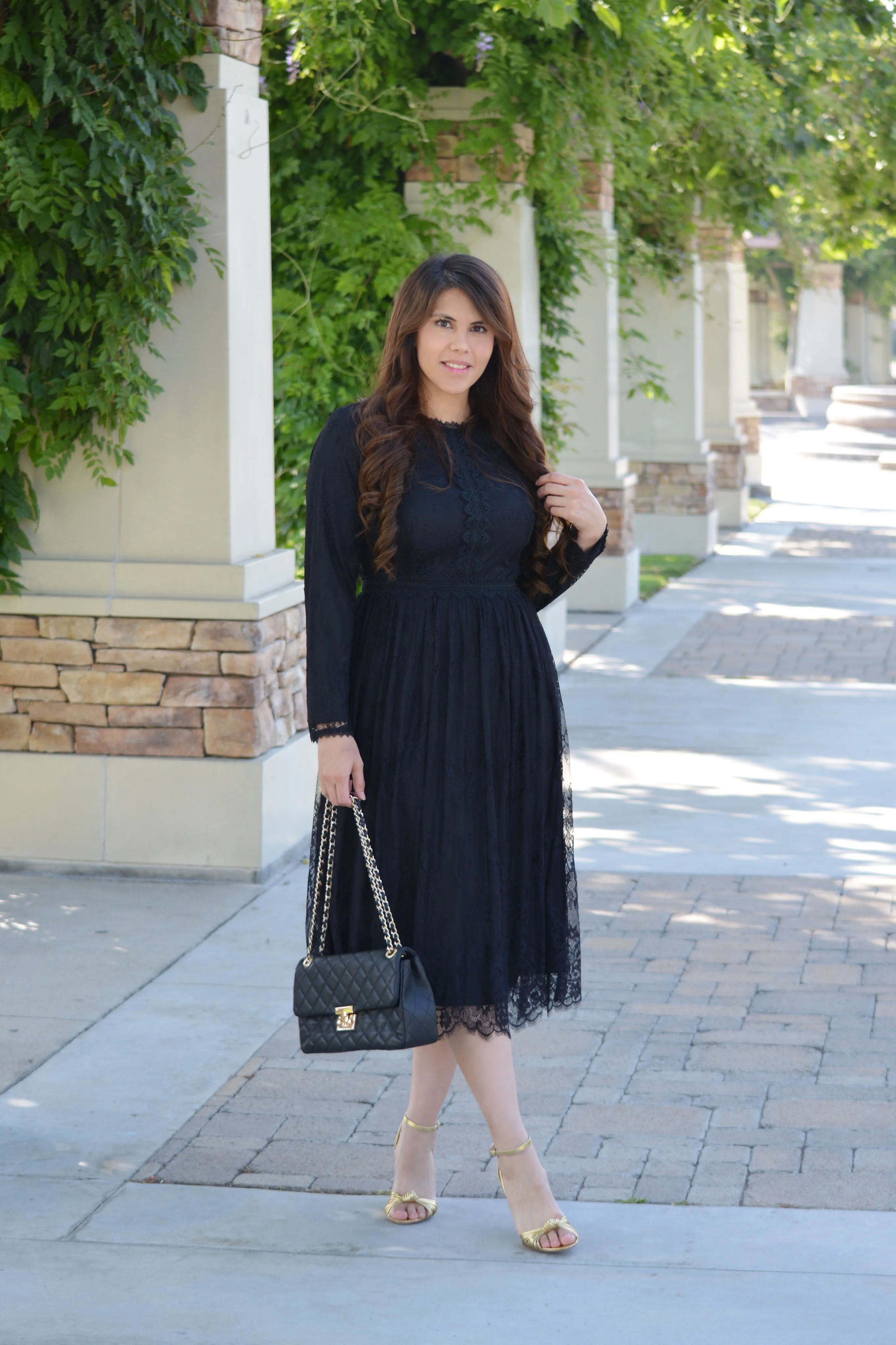 Sydney Black Lace Dress