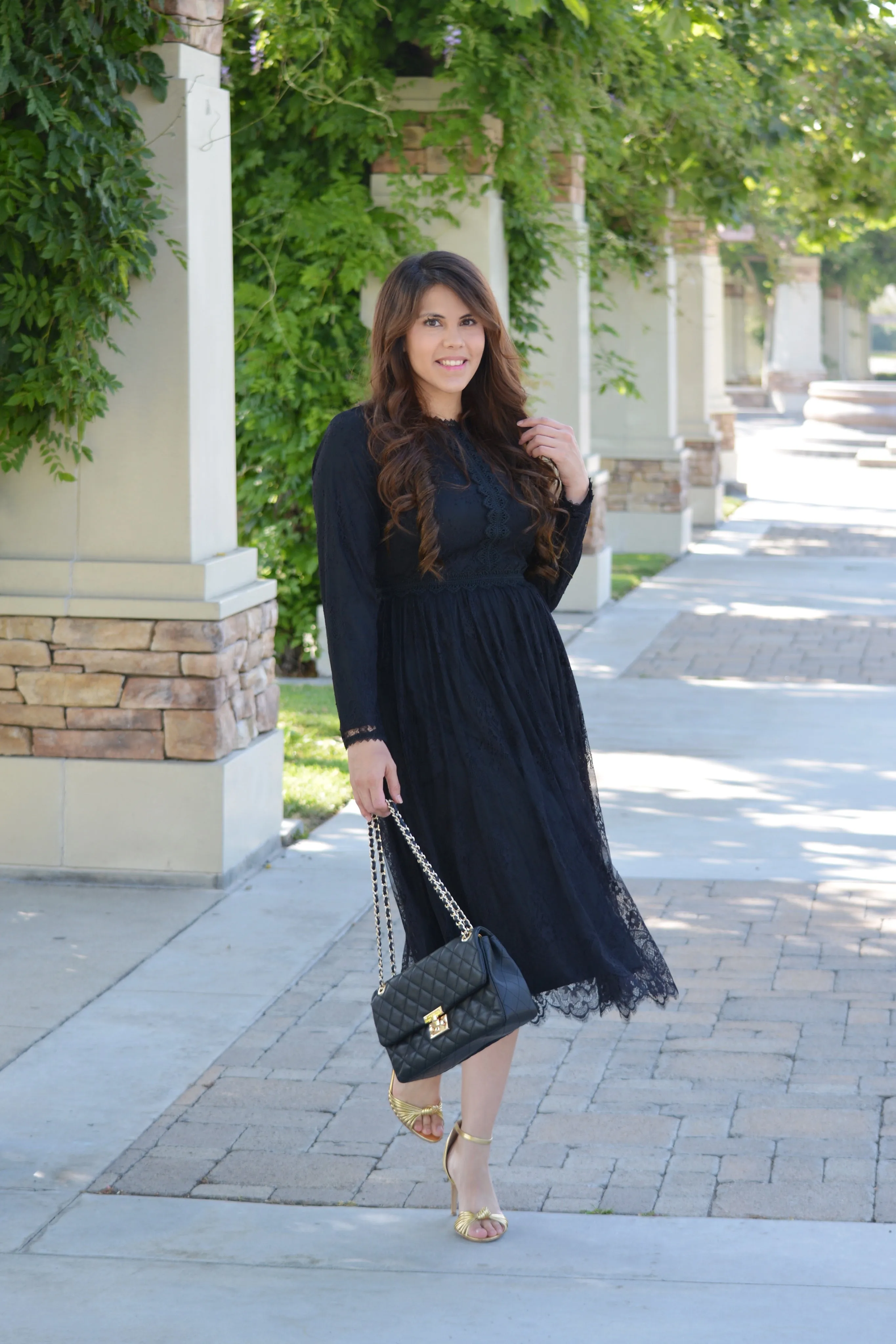 Sydney Black Lace Dress