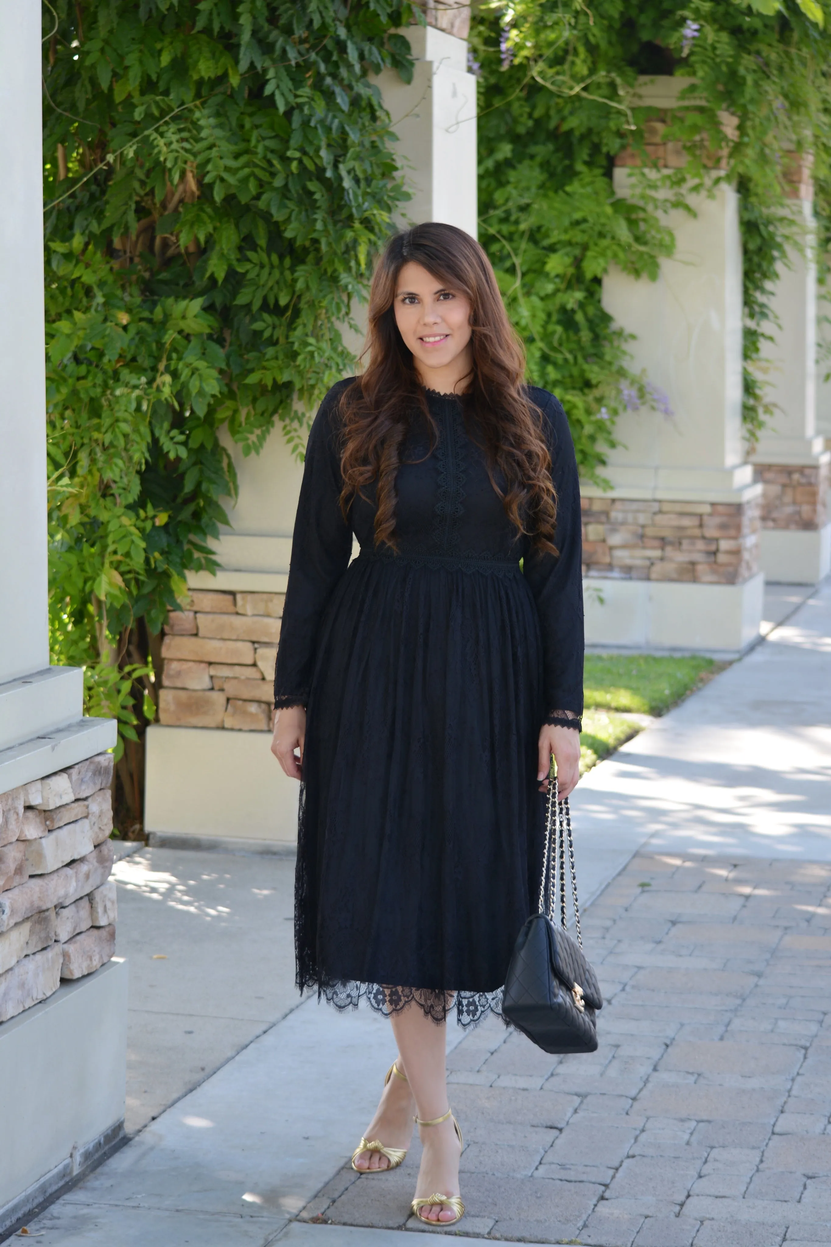 Sydney Black Lace Dress