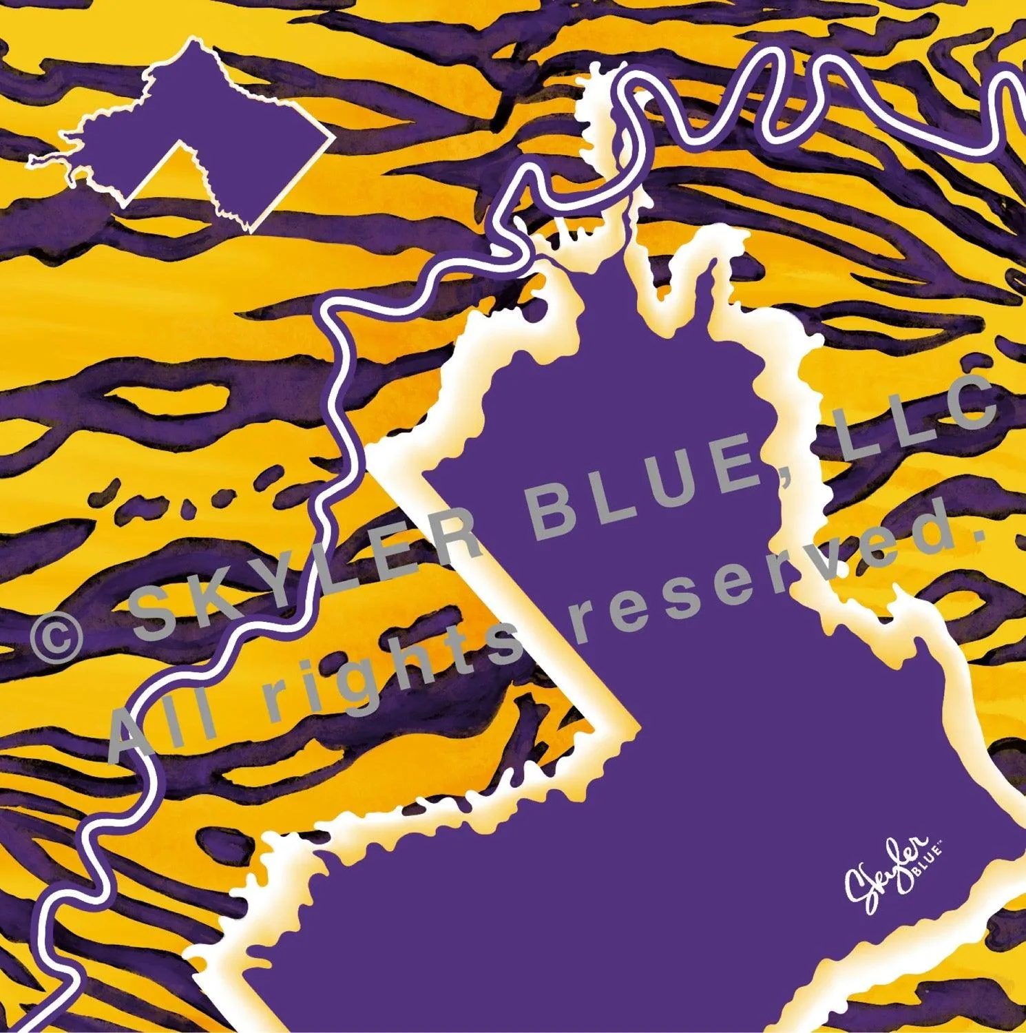 The Baton Rouge Scarf 36in