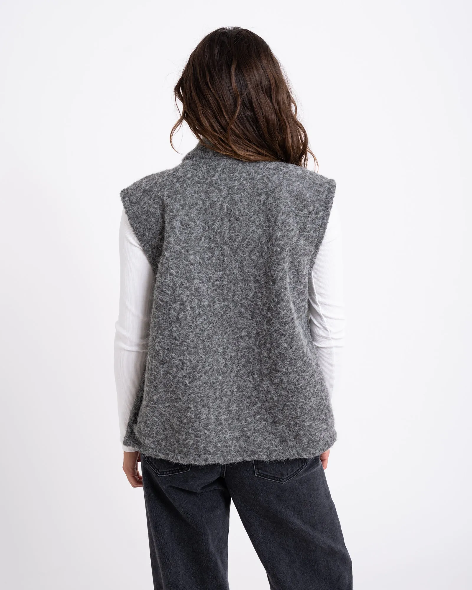 TILTIL Lily Gilet Melange Grey