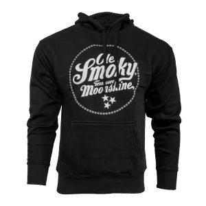 TWO COLOR LOGO PULLOVER HOODIE - BLACK