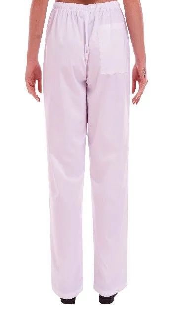 Unisex Medical Scrub Trouser | White