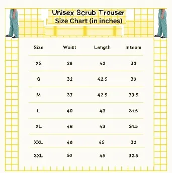 Unisex Medical Scrub Trouser | White