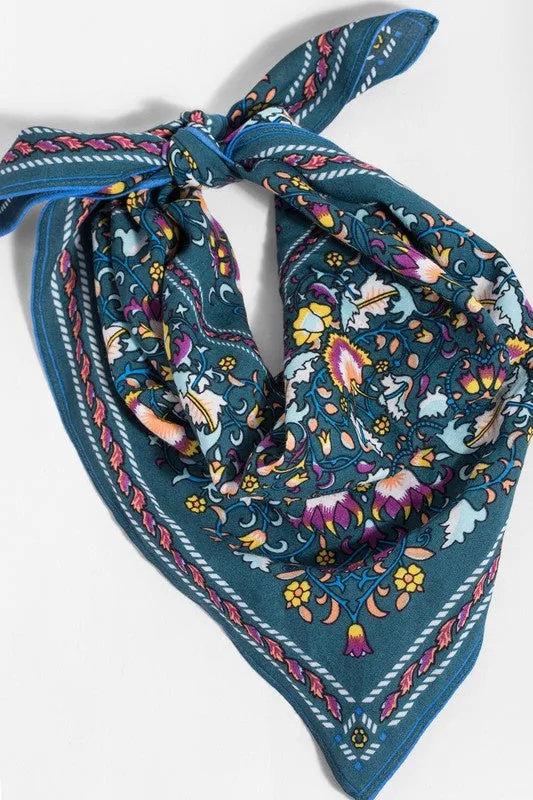 Versatile Floral Bandana