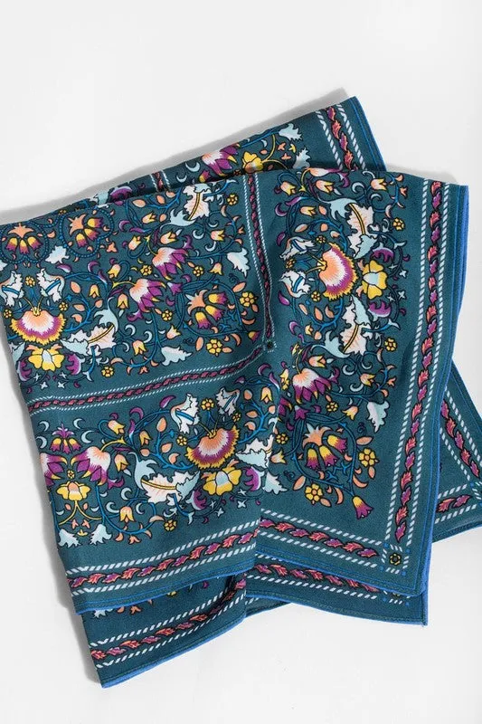 Versatile Floral Bandana