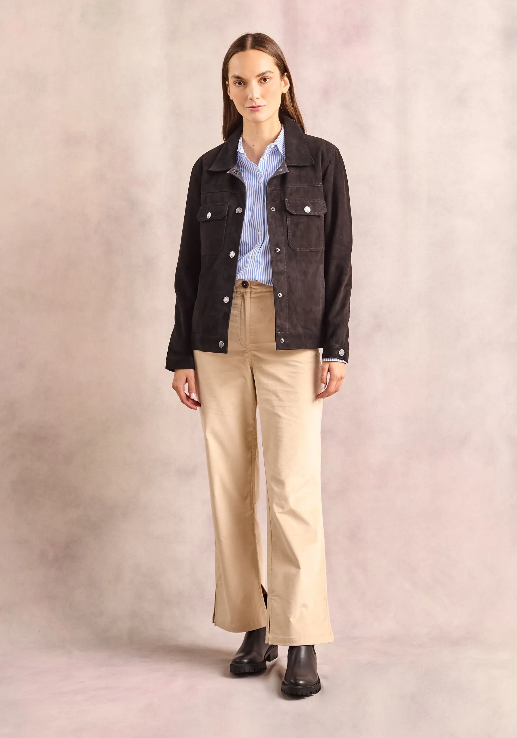 Western Suede Black Jacket