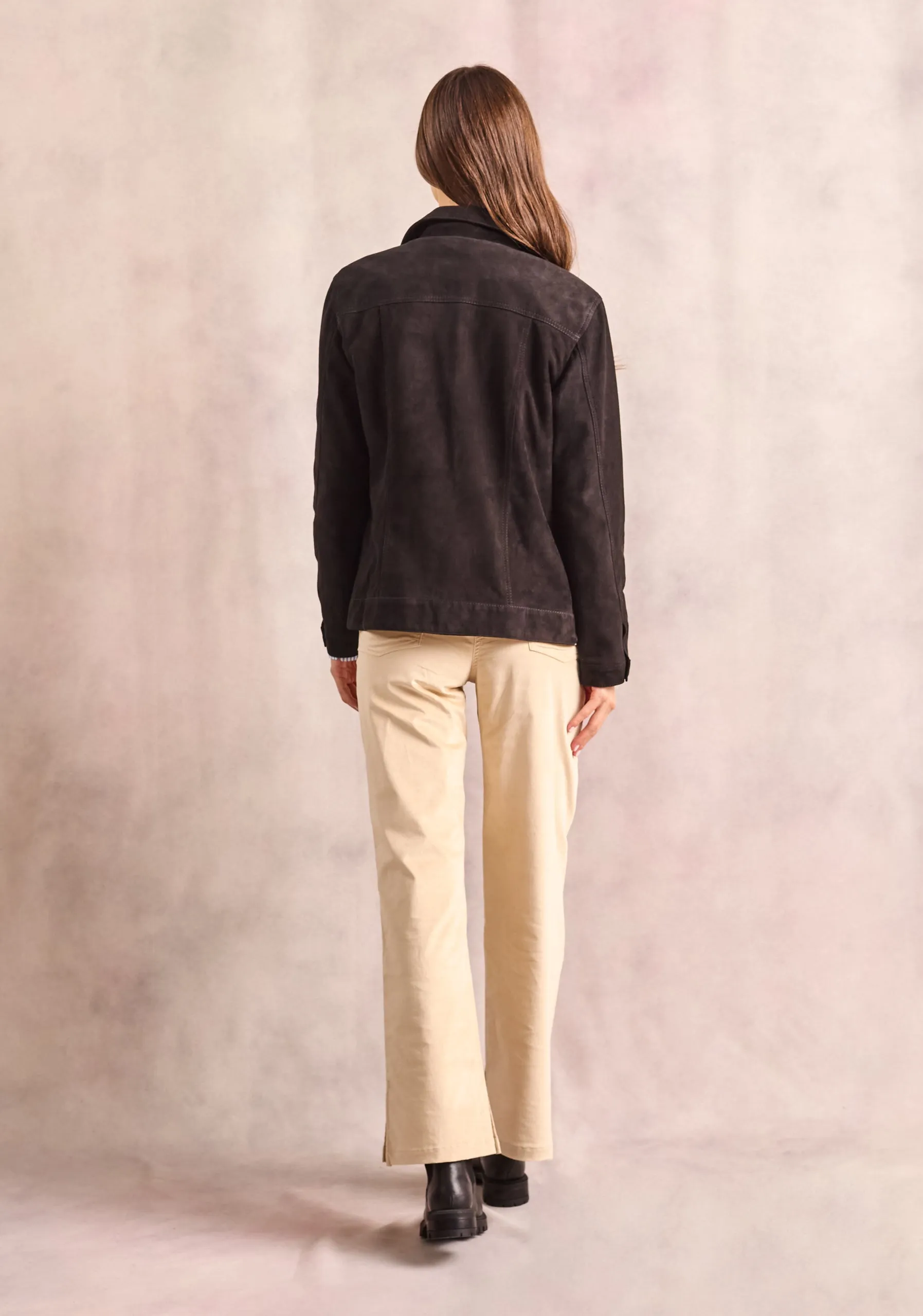 Western Suede Black Jacket