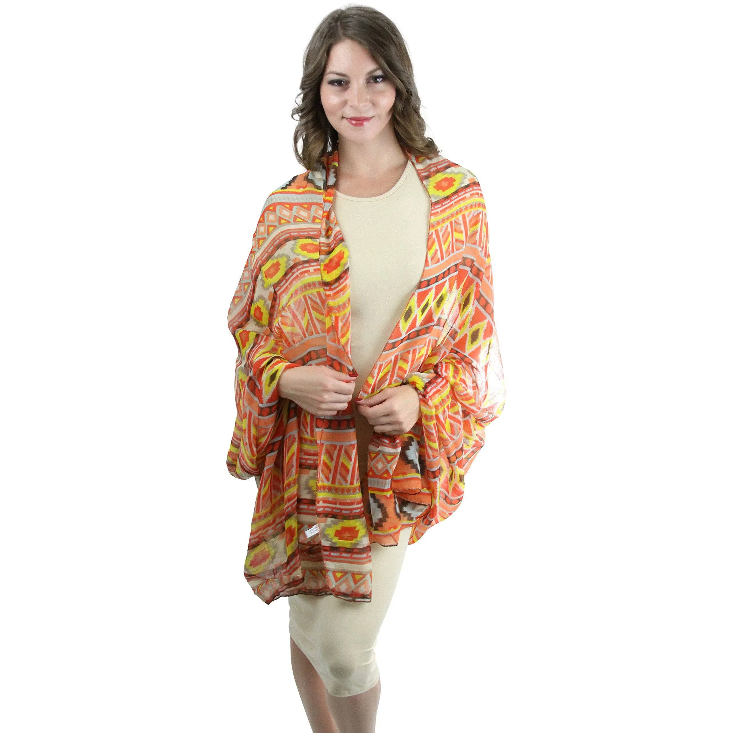 Women's Lightweight Infinity or Shaw Wrap Scarves