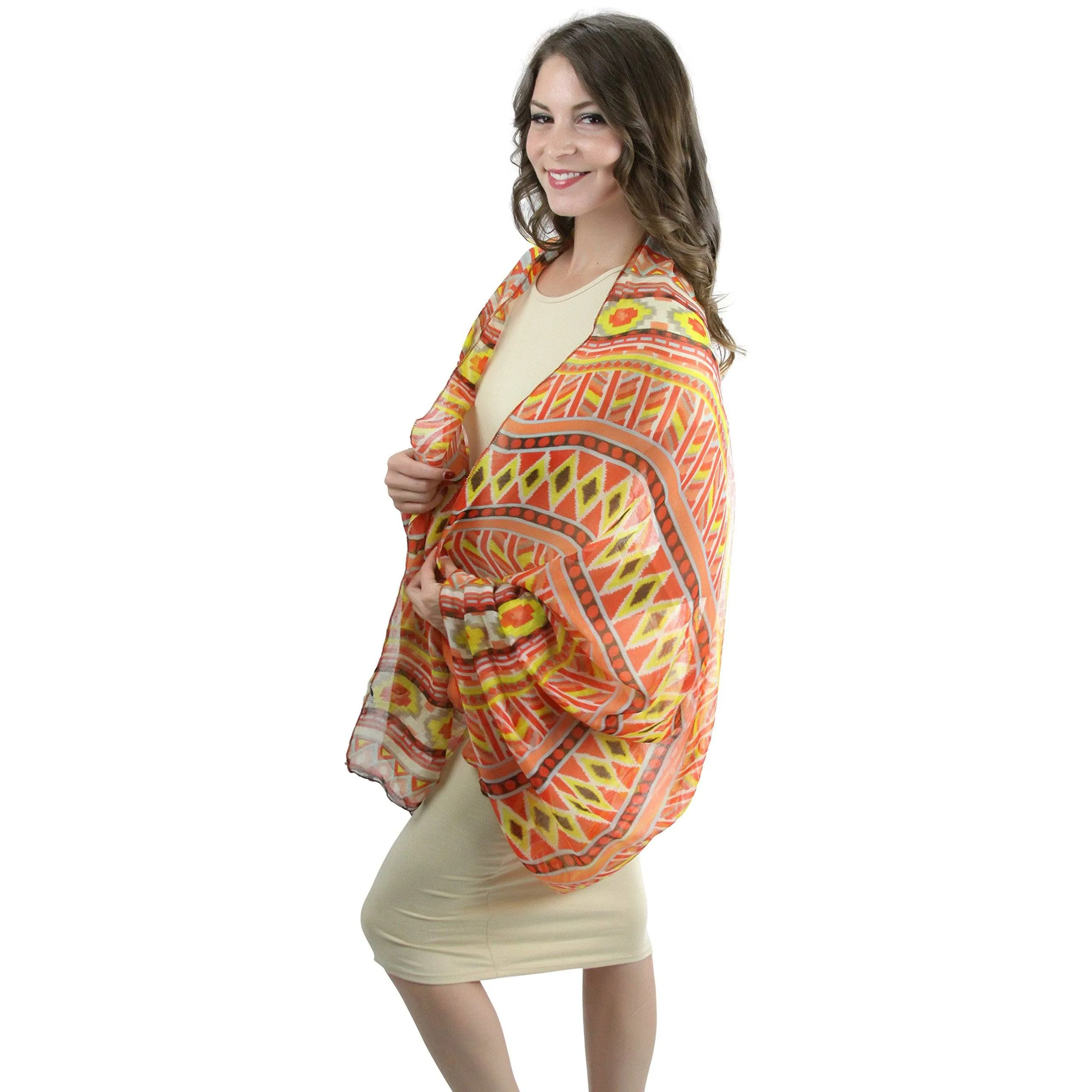 Women's Lightweight Infinity or Shaw Wrap Scarves