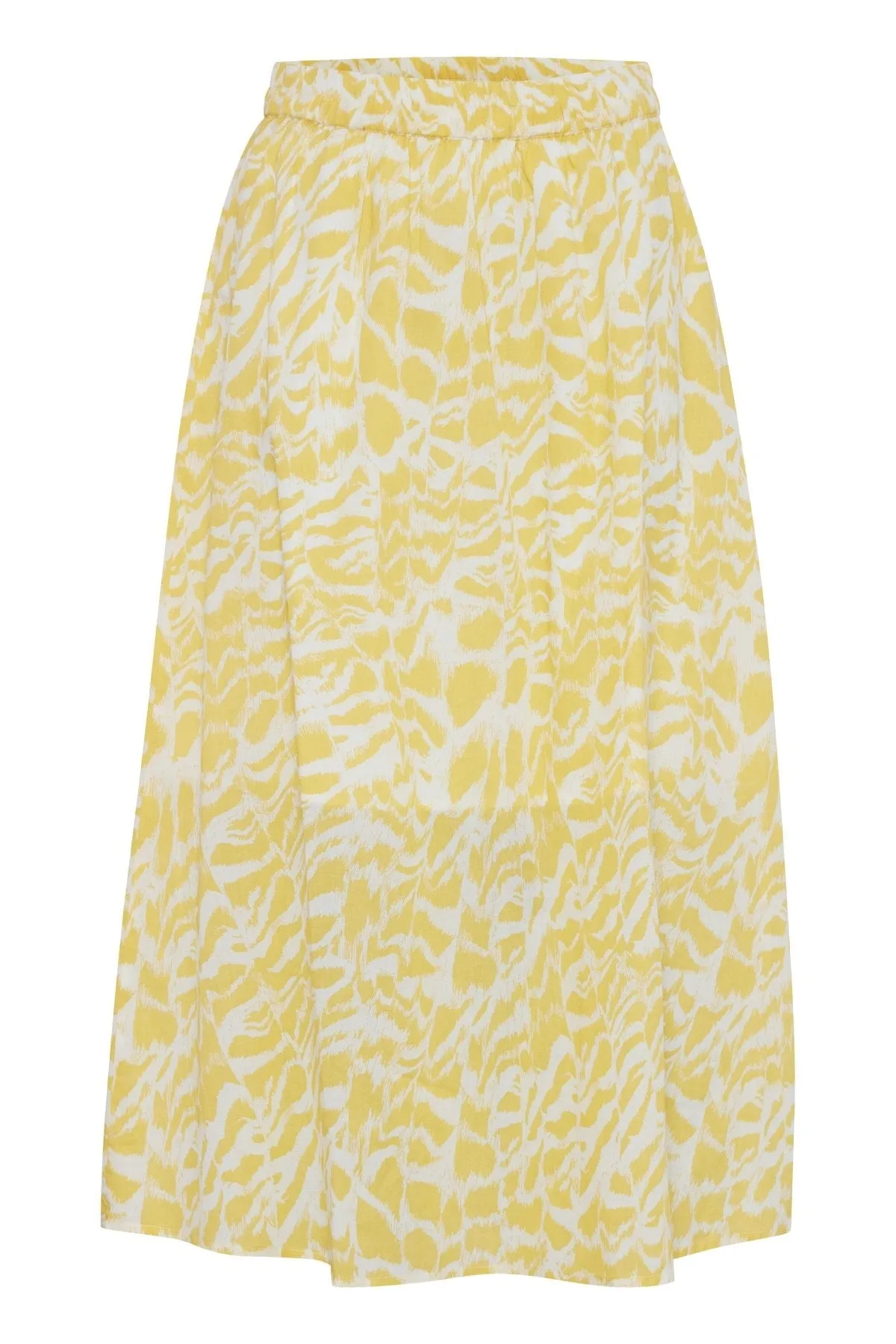 Zebra Print Midi Skirt