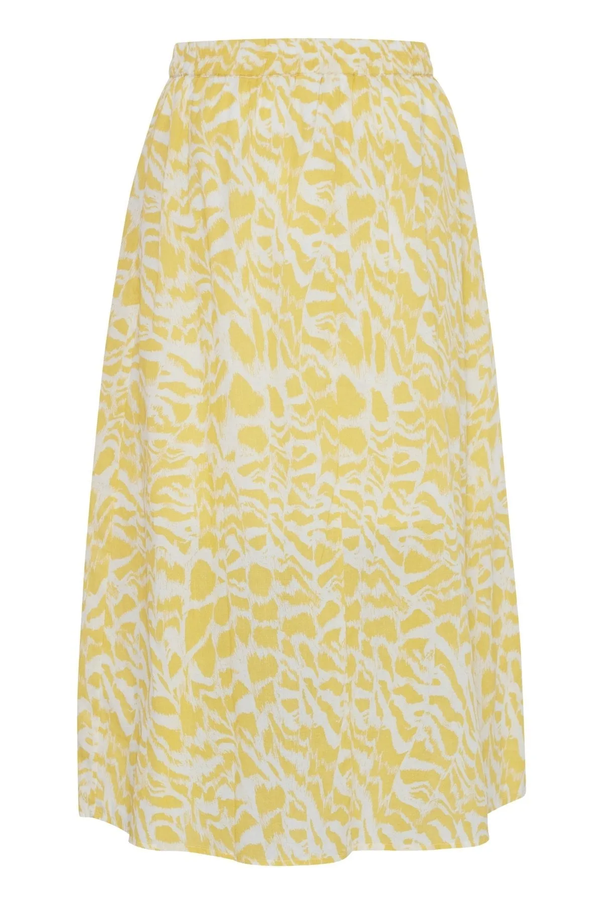 Zebra Print Midi Skirt